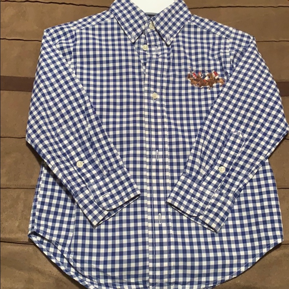 😁Auth Ralph Lauren church dress shirt boys 3t